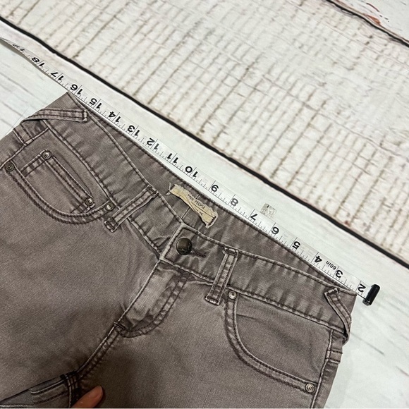 FREE PEOPLE women’s skinny ankle jeans in brown mid rise size 25 euc - Picture 5 of 16